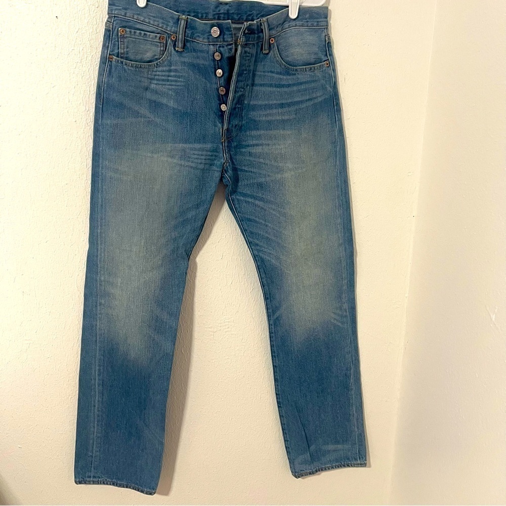 Levi’s 501 Men’s Button-fly Light Wash Jeans W34 X L34 100% Cotton EUC Casual